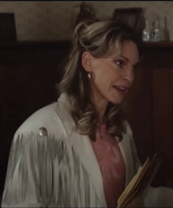 Hilary Swank, Ordinary Angels (2023) Sharon White Fringe Jacket
