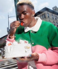 Tyler The Creator Cowboy Wool-Blend Varsity Bomber Jacket