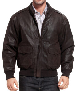 Air Force A2 Flight Brown Bomber Jacket