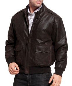 Air Force A2 Flight Brown Bomber Jacket