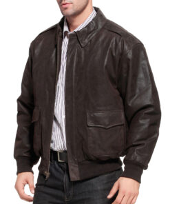 Air Force A2 Flight Brown Bomber Jacket