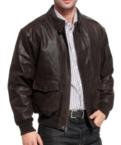 Air Force A2 Flight Brown Bomber Jacket