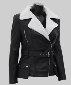 Carrie Women’s Black Leather Jacket