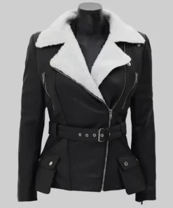 Carrie Women’s Black Leather Jacket