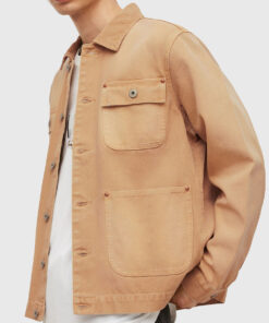 Bodkin Gilbert Beige Jacket - Will Forte Bodkin Gilbert Denim Beige Jacket - Side View