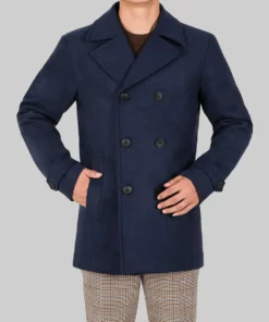 1923 S02 Harrison Ford Blue Pea Coat