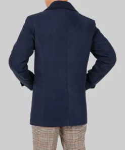 1923 S02 Harrison Ford Blue Pea Coat
