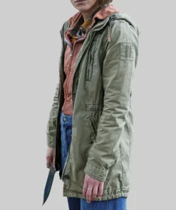 Black Dove Keira Knightley Hooded Green Jacket