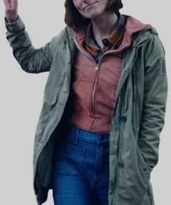 Black Dove Keira Knightley Hooded Green Jacket