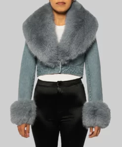 Abbott Elementary Sheryl Lee Ralph Denim Jacket - Abbott Elementary Sheryl Lee Ralph (Barbara Howard) Denim Jacket - Front View