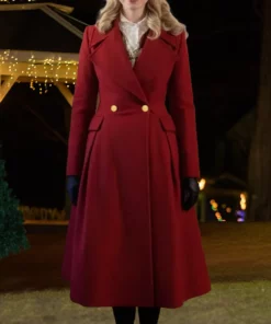 A Newport Christmas Ginna Claire Mason Red Wool Coat