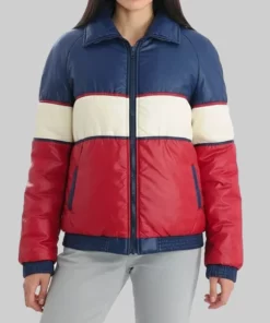 Vintage 70s Color Block Puffer Jacket